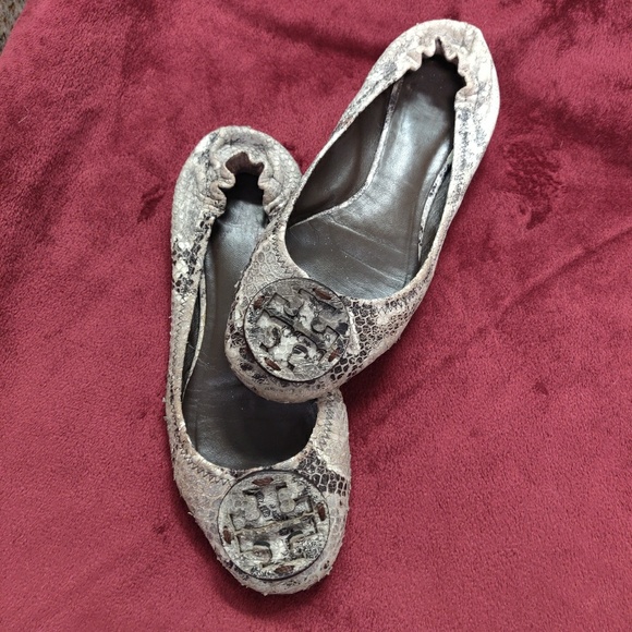Tory Burch Shoes - ❤️ Tory Burch PythonSkin Flats